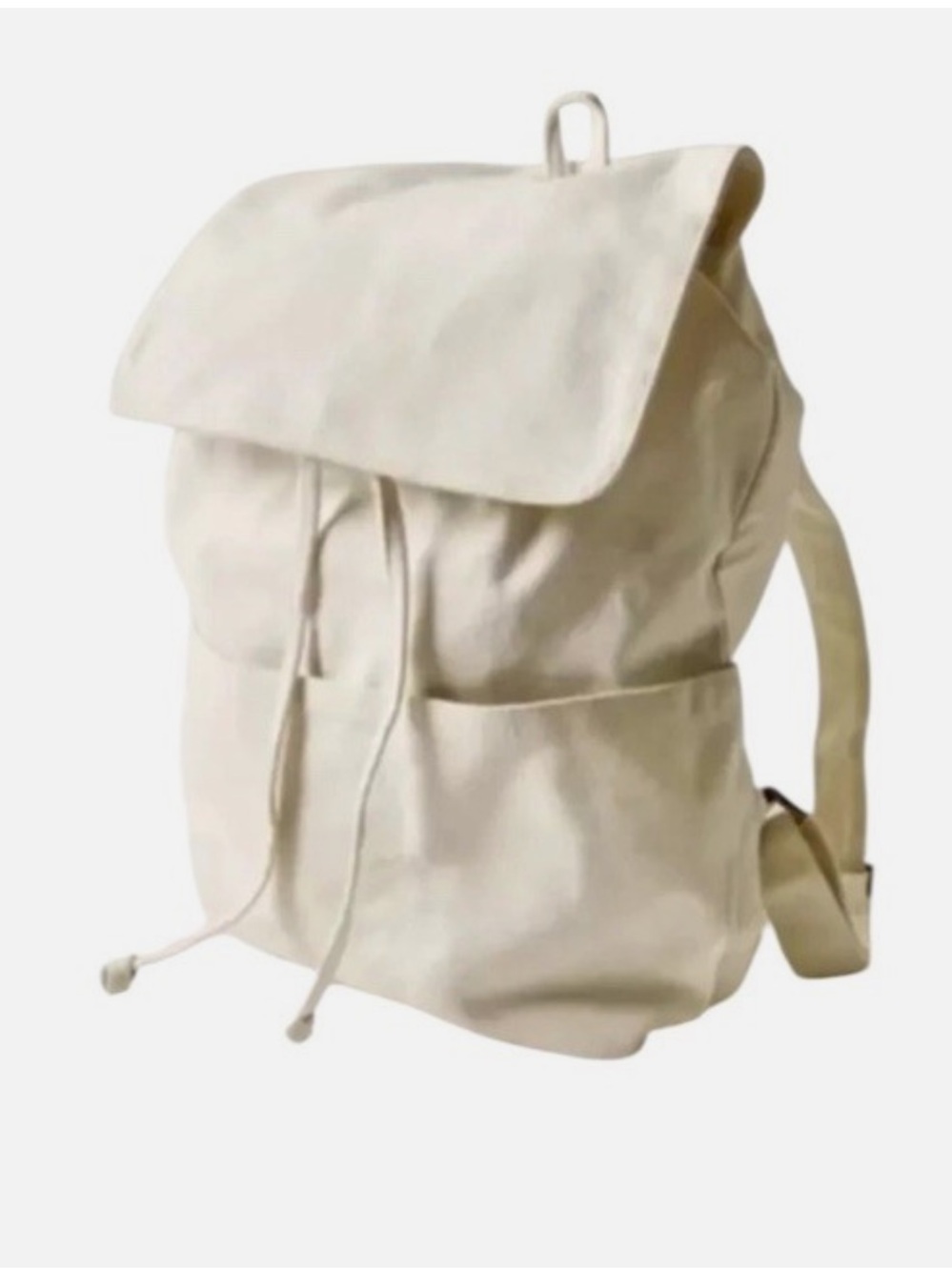 Laude the Label White Canvas Convertible Bag Backpack